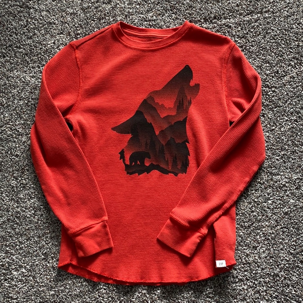 Gap L/S thermal wolf shirt KIDS